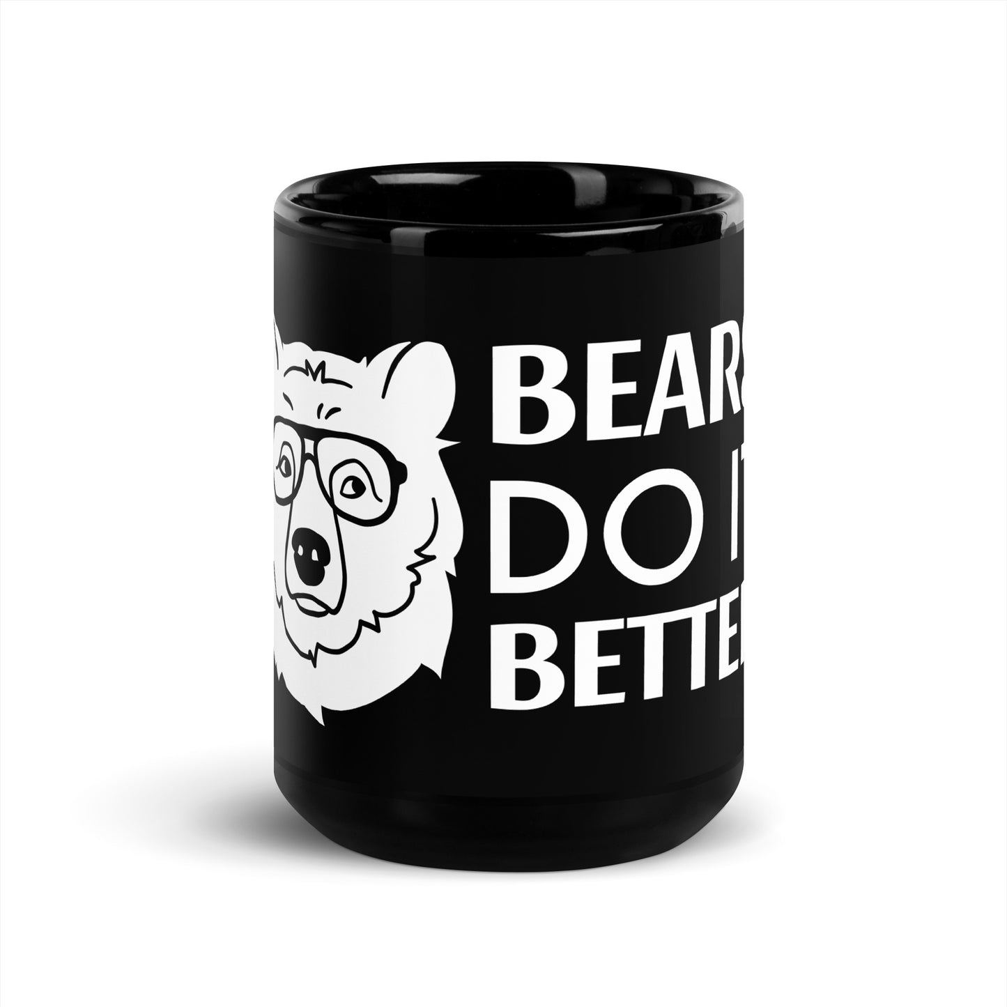 Nerd Meets Curvy "Bears Do It Better" Mug (Black)