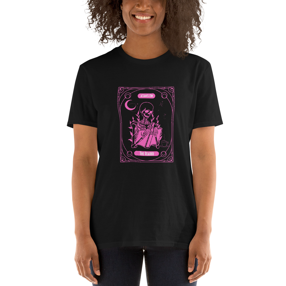 The Reader Tarot Short-Sleeve Unisex T-Shirt (Pink)