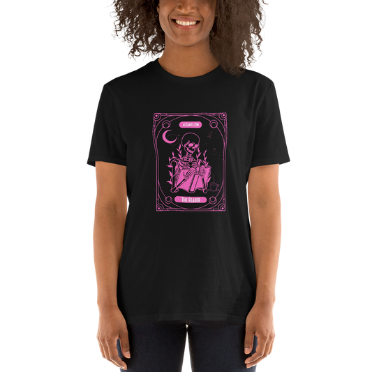 The Reader Tarot Short-Sleeve Unisex T-Shirt (Pink)