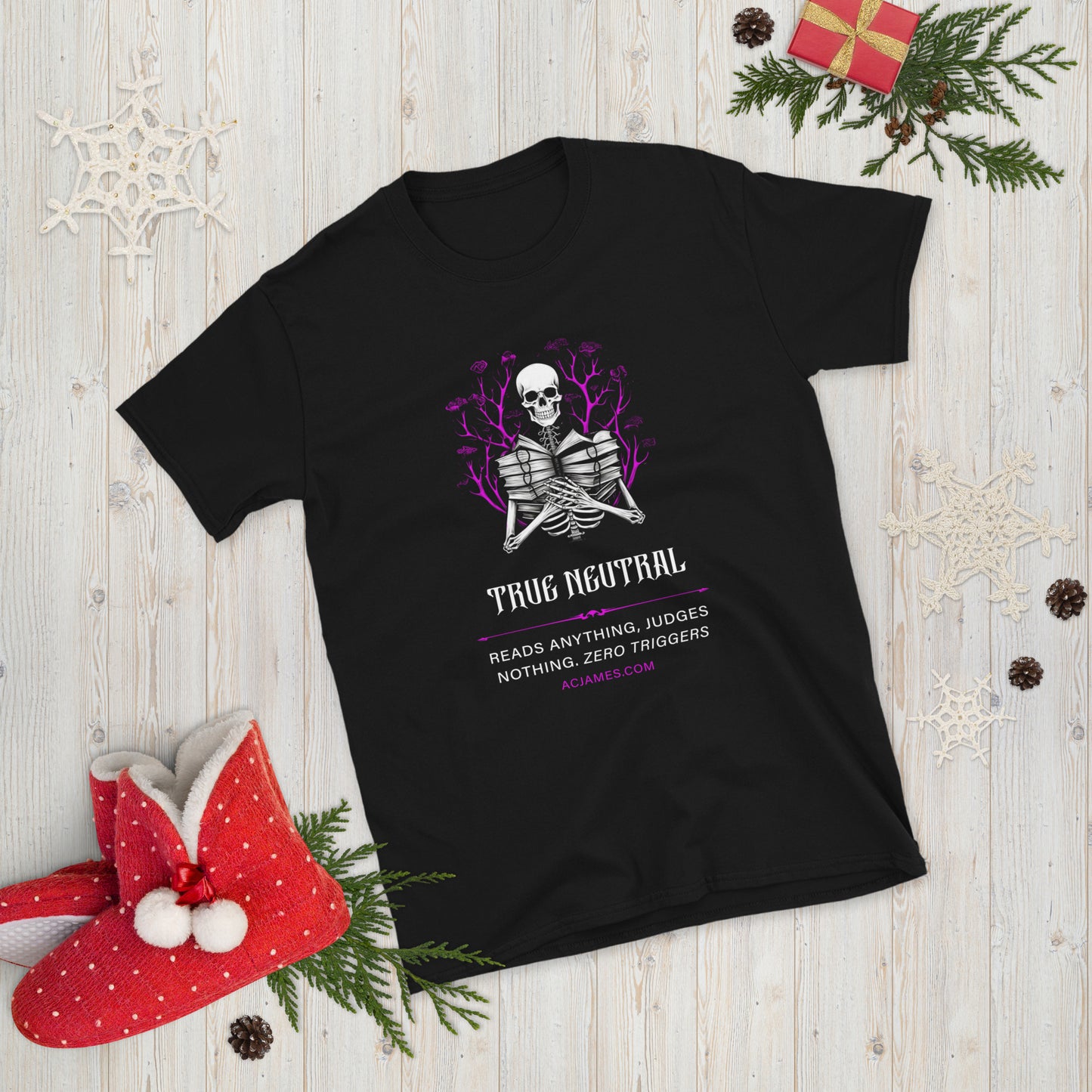 True Neutral Book Lover Short-Sleeve Unisex T-Shirt