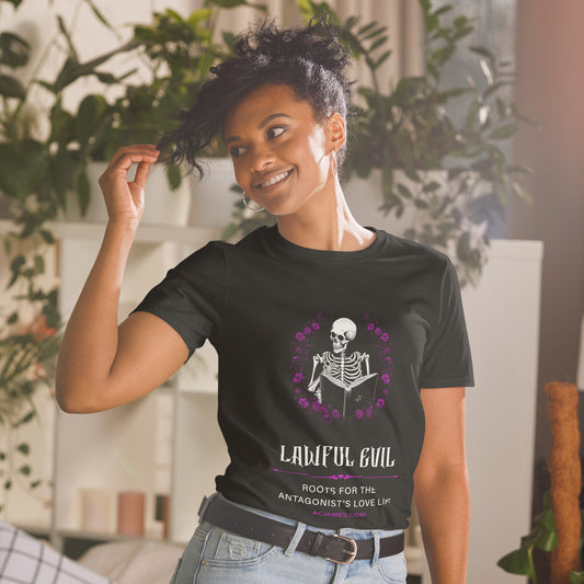 Lawful Evil Book Lover Short-Sleeve Unisex T-Shirt