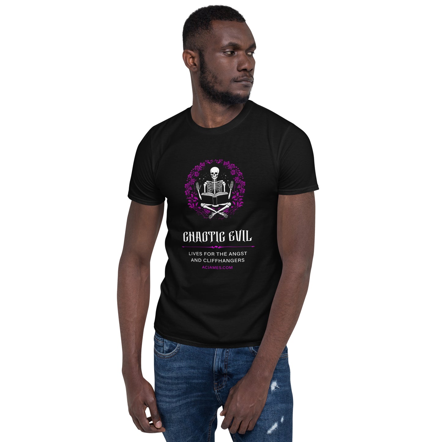 Chaotic Evil Book Lover Short-Sleeve Unisex T-Shirt