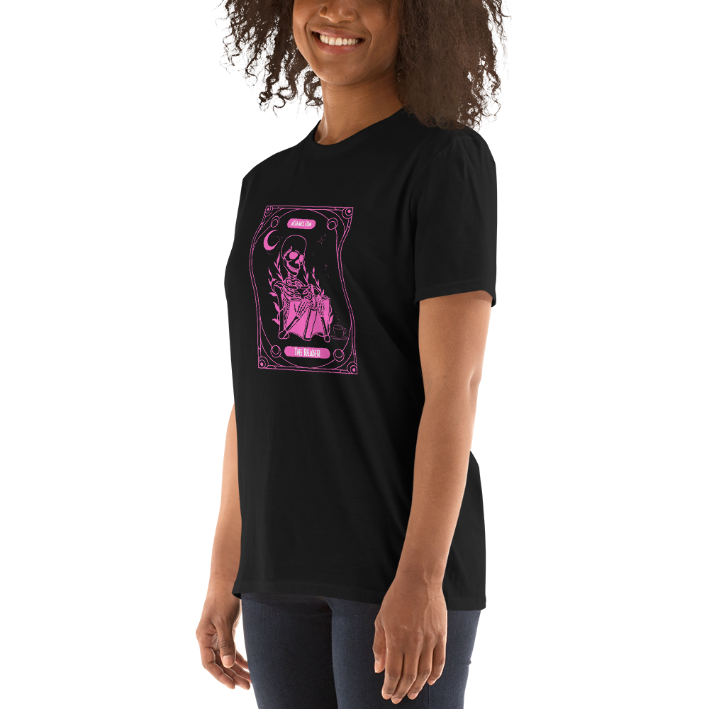 The Reader Tarot Short-Sleeve Unisex T-Shirt (Pink)