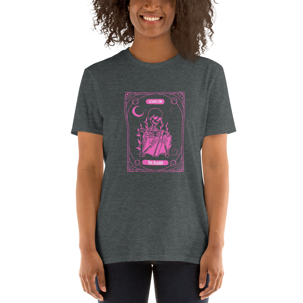 The Reader Tarot Short-Sleeve Unisex T-Shirt (Pink)
