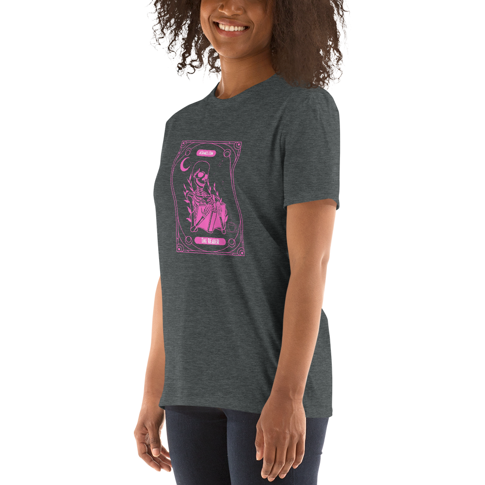 The Reader Tarot Short-Sleeve Unisex T-Shirt (Pink)