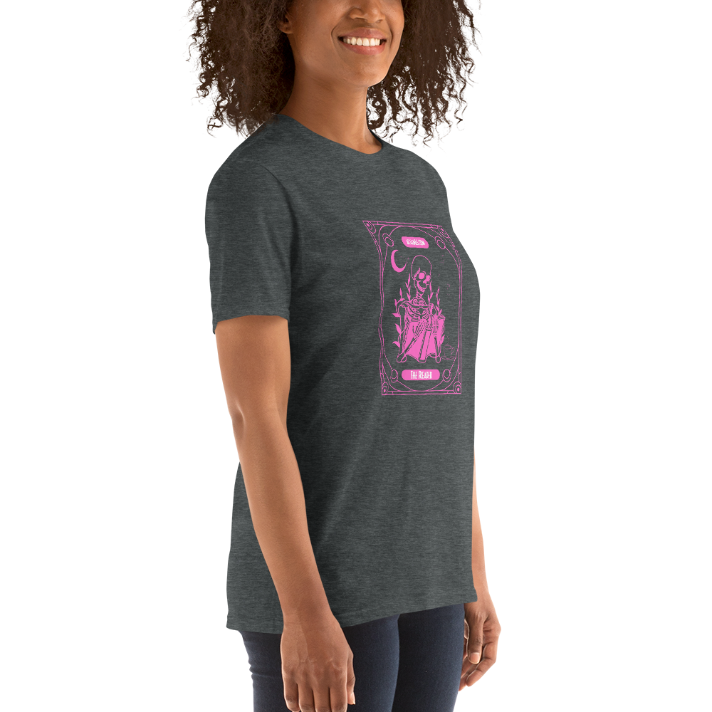 The Reader Tarot Short-Sleeve Unisex T-Shirt (Pink)