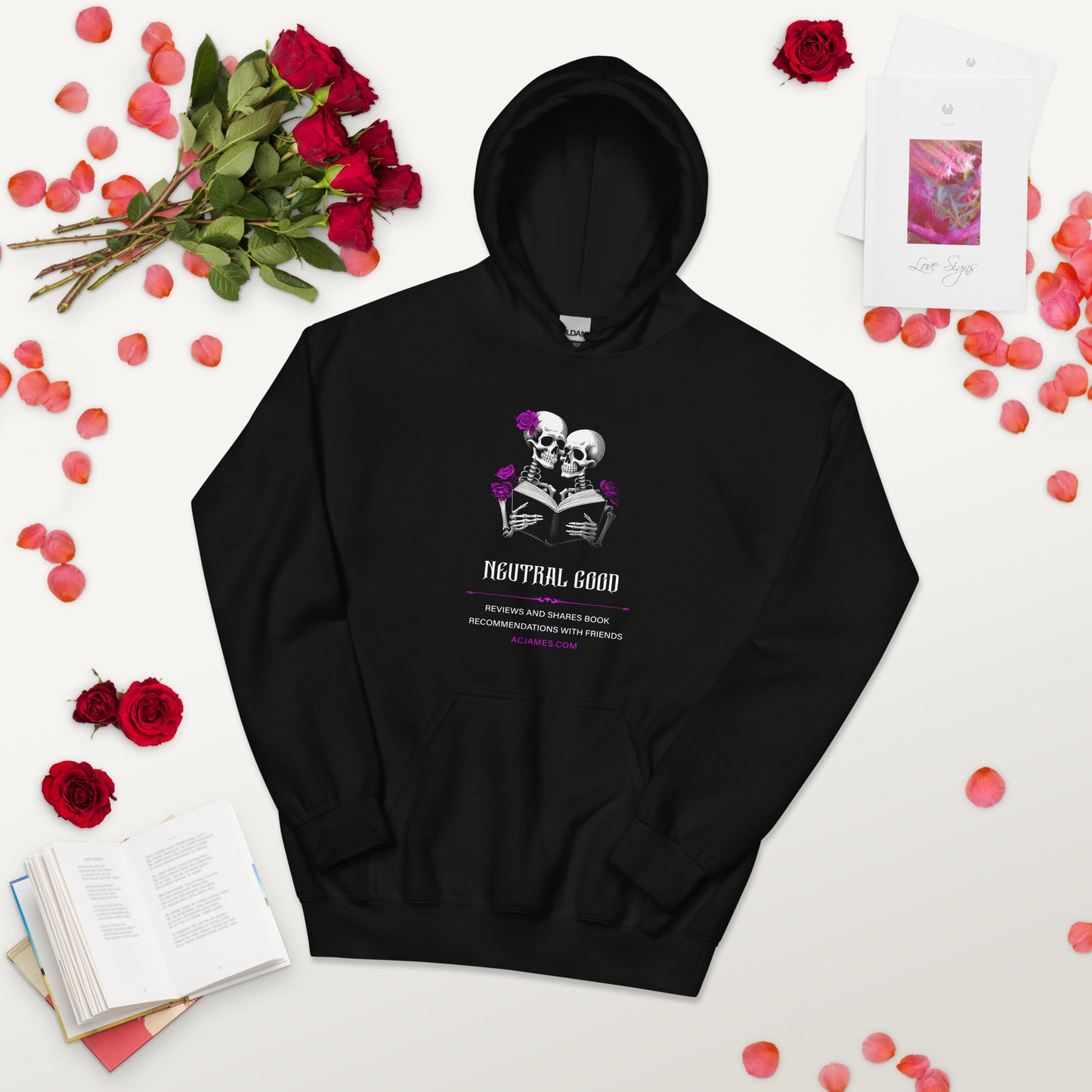 Neutral Good Book Lover Unisex Hoodie