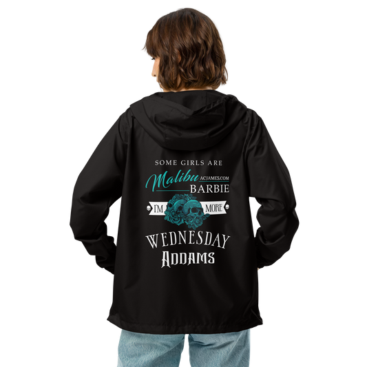 Wednesday Unisex Lightweight Zip Up Windbreaker