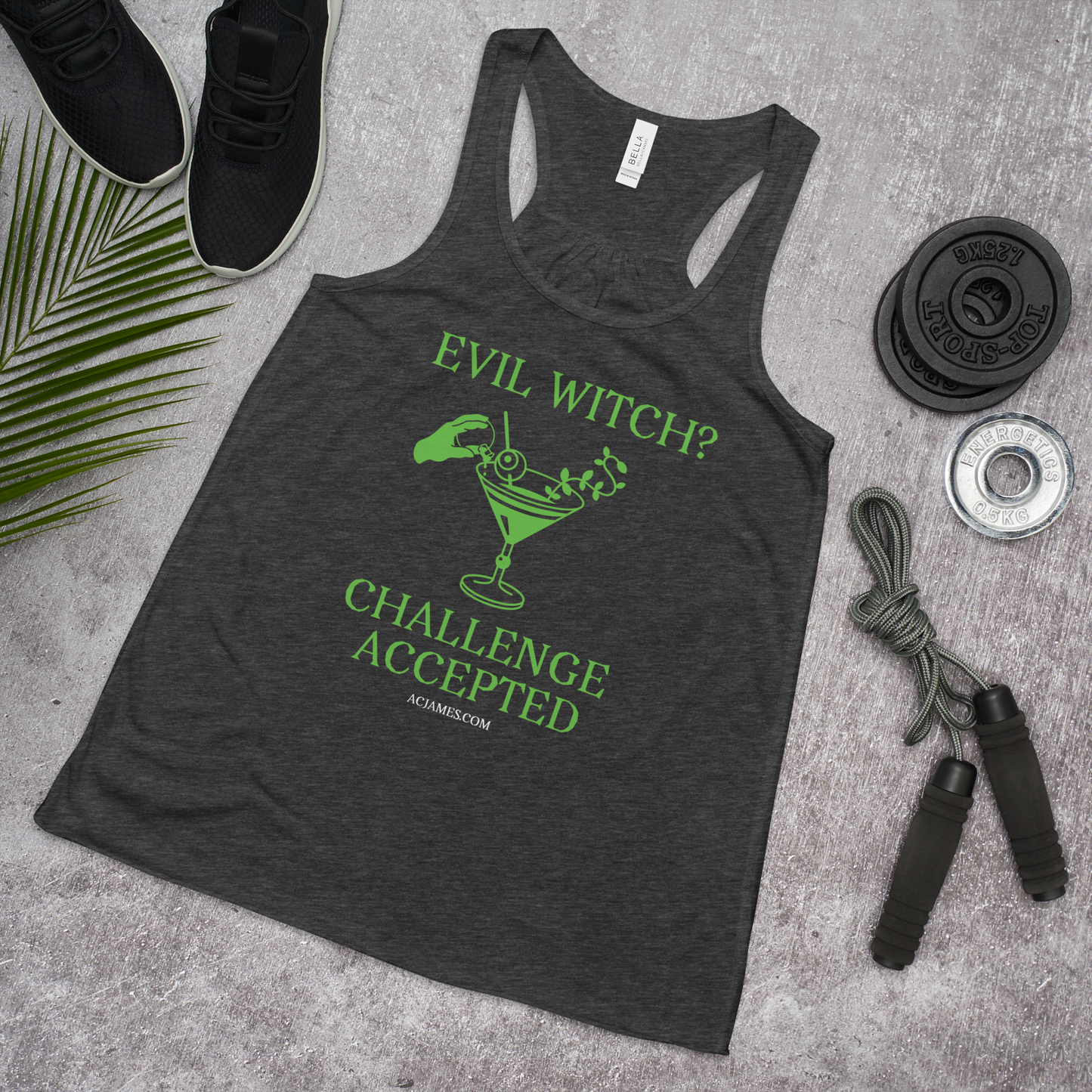 Evil Witch? Challenge Accepted Women's Flowy Racerback Tank
