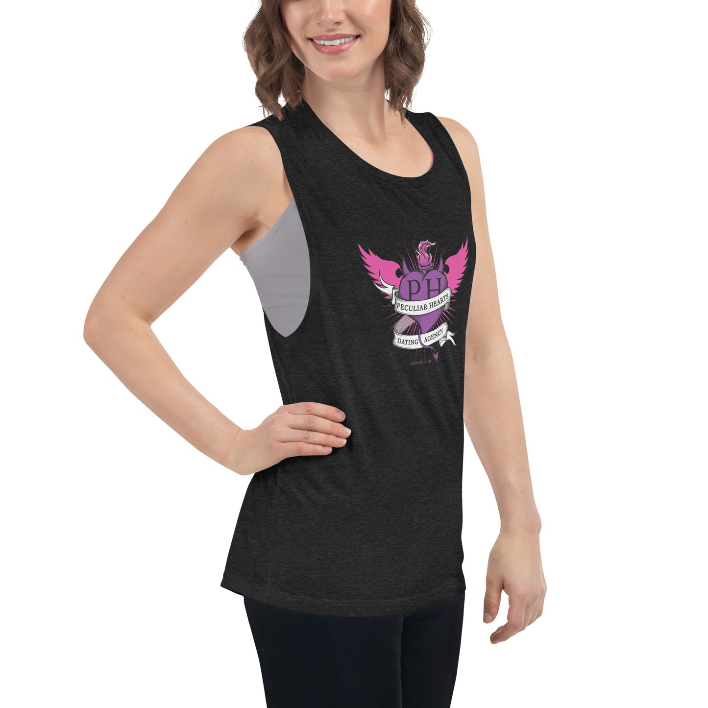 Peculiar Hearts Dating Agency Ladies’ Muscle Tank